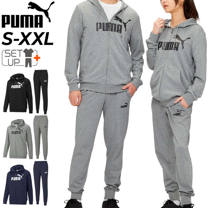 プーマ スウェット 上下 メンズ PUMA ESS フルジップパーカ フーディ 