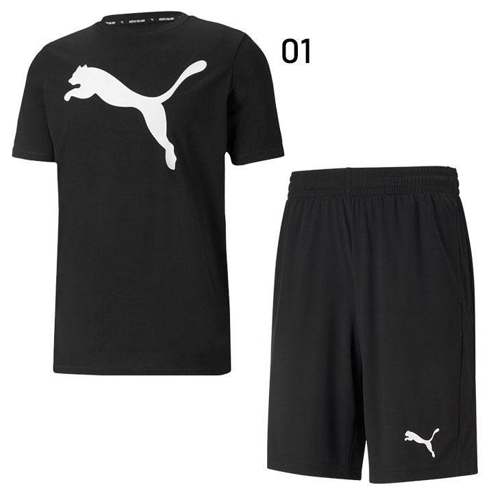 PUMA（プーマ） 半袖Tシャツ ハーフパンツ 上下 メンズ セットアップ