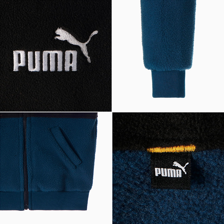 PUMA フリースジャケット キッズ 130-160cm ジュニア 子供服