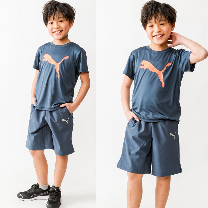 PUMA プーマ キッズ 半袖Tシャツ ハーフパンツ 上下 2点セット