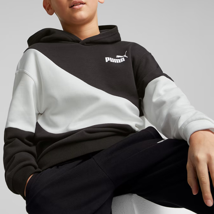 PUMA（プーマ） キッズ スウェット 上下 PUMA POWER キャット フーディ