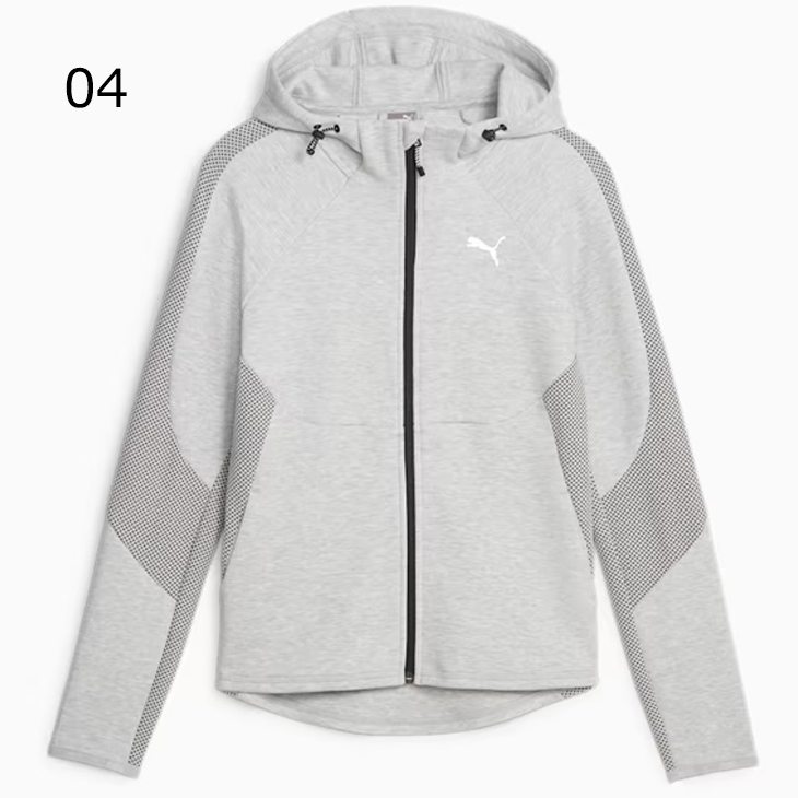 PUMA（プーマ） パーカー スウェット レディース EVOSTRIPE フーデッド