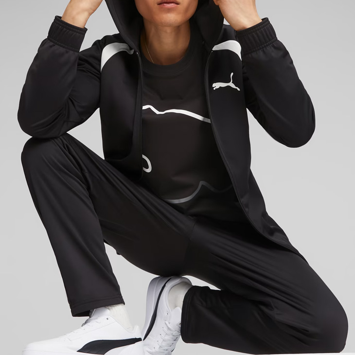 PUMA プーマ ジャージ 上下 メンズ フーデッド ポリスーツ