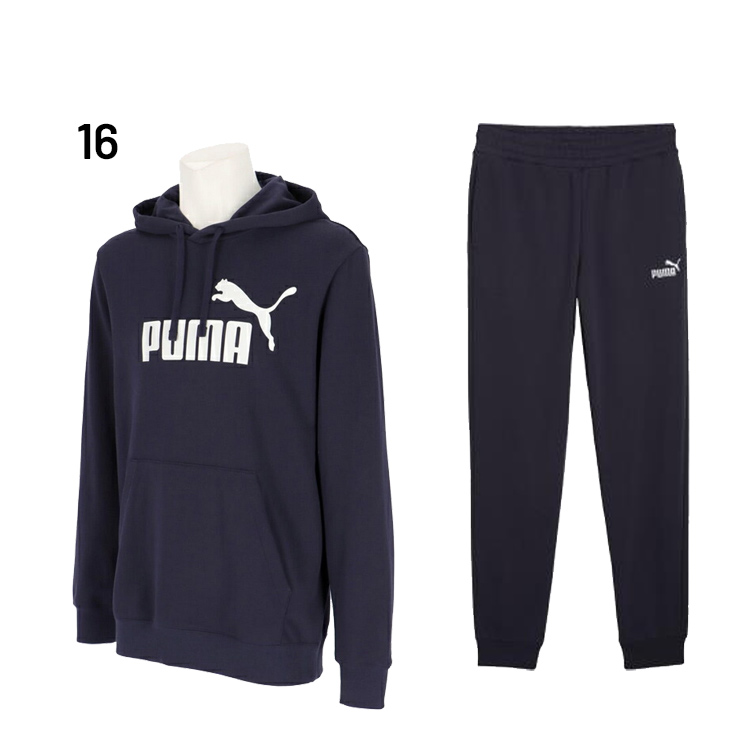スウェットパーカー・パンツ　プーマ　PUMA Lサイズ PUMA プーマ スウェット メンズ 上下 ESS NO. 1ロゴ プル