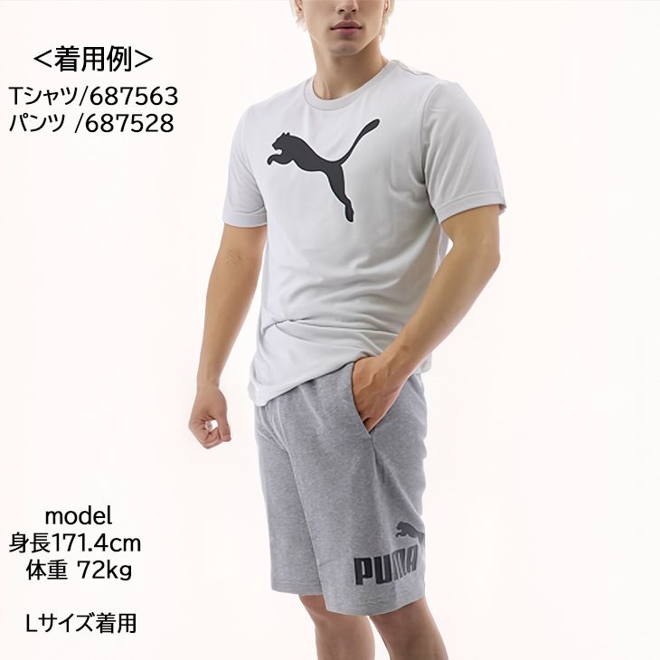 PUMA プーマ スウェット ハーフパンツ メンズ ESS ビッグ NO. 1
