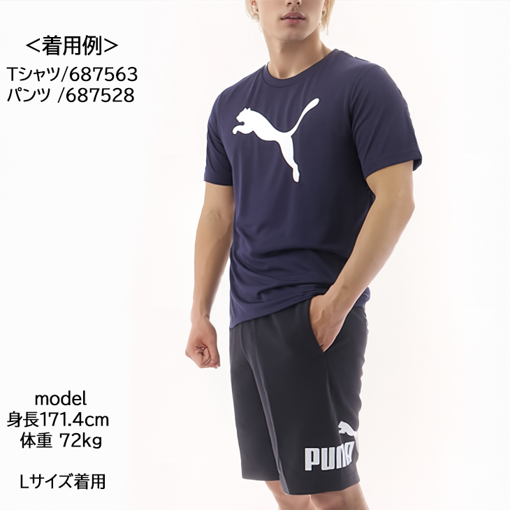 PUMA プーマ スウェット ハーフパンツ メンズ ESS ビッグ NO. 1