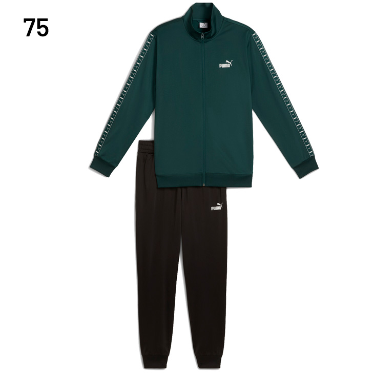 PUMA（プーマ） ジャージ 上下 メンズ ポリ テープスーツ｜長袖ジップ