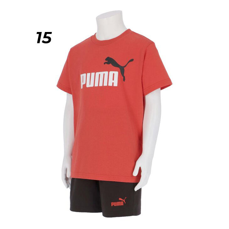 PUMA プーマ キッズ 男の子 半袖Tシャツ ショートパンツ 上下