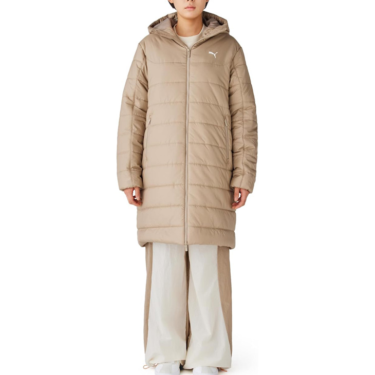 PUMA（プーマ） レディース 中綿コート PUMA ESS フーデッド パデッド