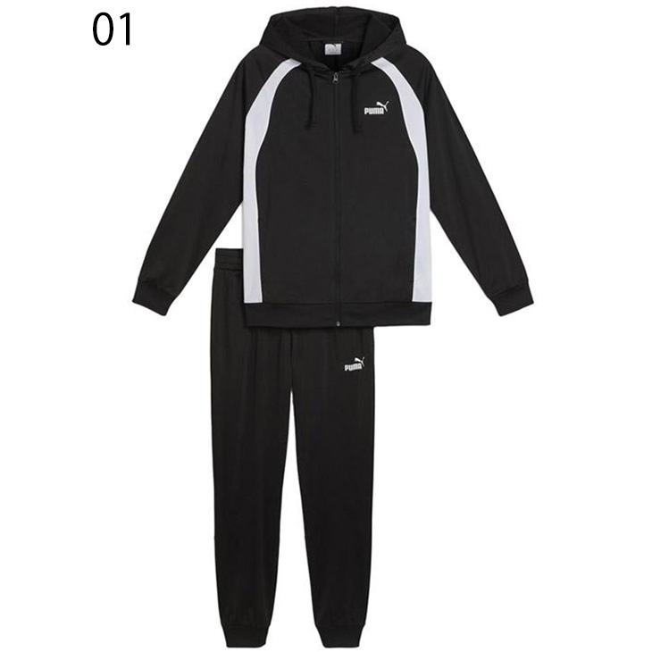 PUMA（プーマ） ジャージ 上下 メンズ フーデッド ポリスーツ 長袖