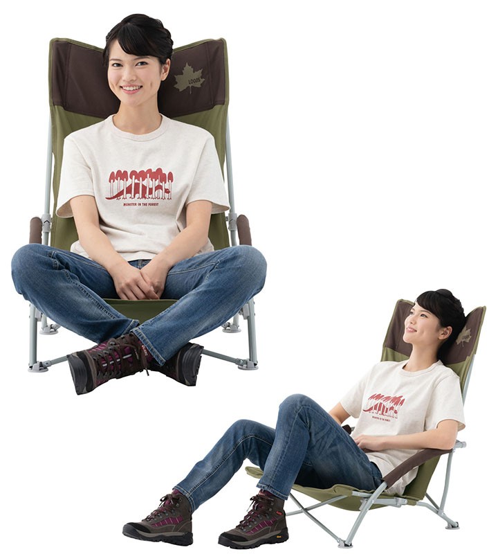LOGOS（ロゴス） アウトドアチェア 折りたたみ式 イス 椅子 庭キャンプ