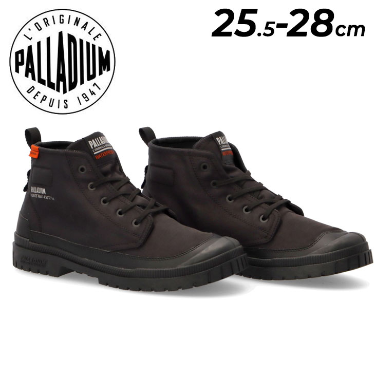 パラディウム 防水シューズ メンズ PALLADIUM PALLADIUM SP20 HI WP+ ブーツスニーカー ミッドカット ひも靴  男性用 靴 黒 レースアップ おしゃれ ブランド くつ/79146 PALLADIUM（パラディウム） 防水シューズ メンズ PALLADIUM PALLADIUM