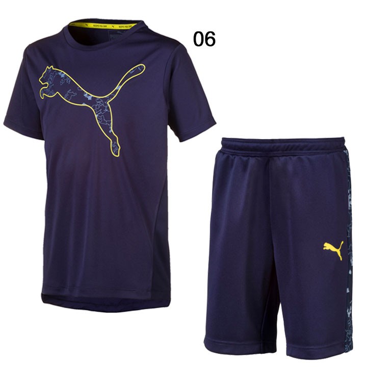 PUMA（プーマ） キッズ 半袖Tシャツ ハーフパンツ 上下セット 2点