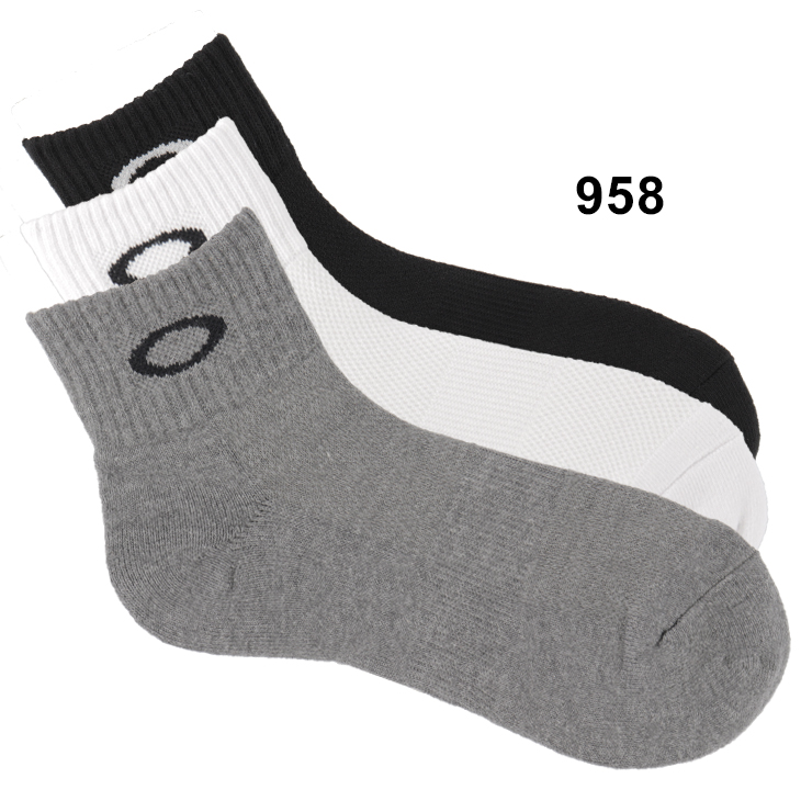 靴下 3足組 メンズ オークリー OAKLEY 3P SOCKS ソックス 3足セット オールスポーツ 普段使い 男性 くつした/93238JP : 93238JP:APWORLD - 通販 - Yahoo!ショッピング