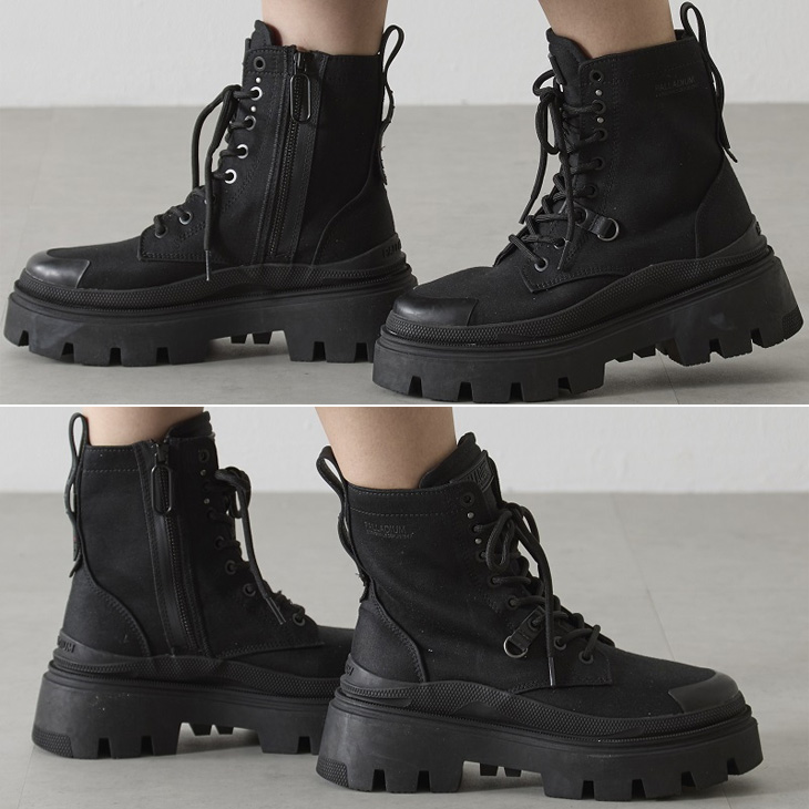 Amazon | [パラディウム] スニーカー BAGGY COATED BLACK(008