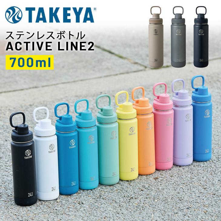 Life Essence アクティブライフシリーズ 600ml 2本セット タケヤフラスク ステンレスボトル アクティブライン2 0.7L 700ml 保冷