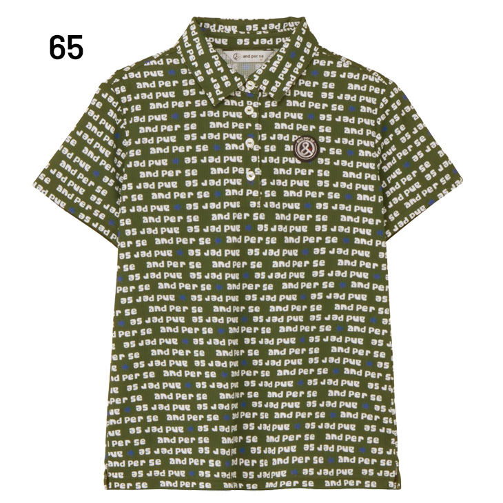 アンパスィ 半袖シャツ 衿つき レディース ゴルフウェア and per se