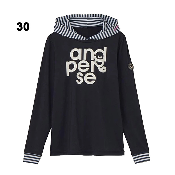 and per se（アンパスィ） レディース 長袖シャツ レイヤードデザイン