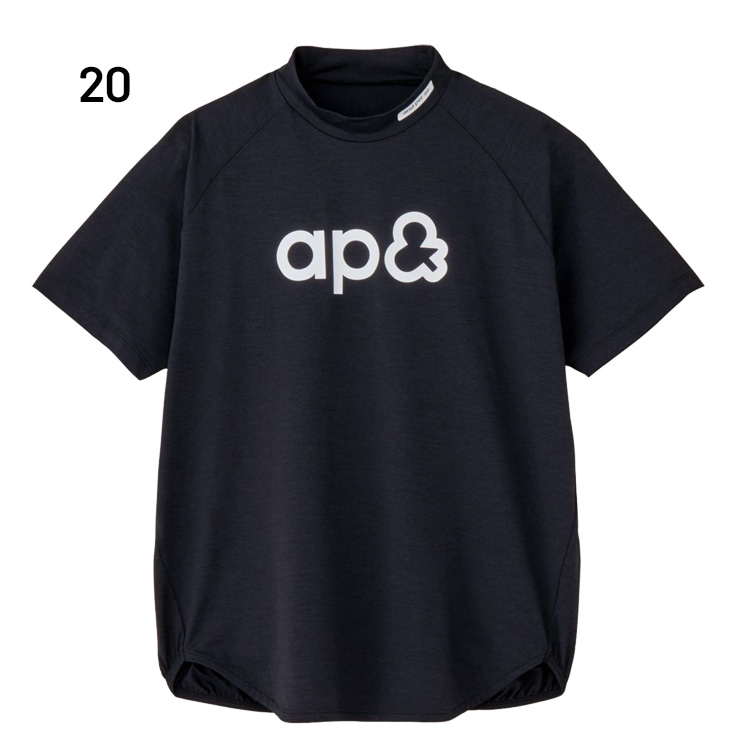 and per se（アンパスィ） 半袖 モックネックシャツ レディース ゴルフ