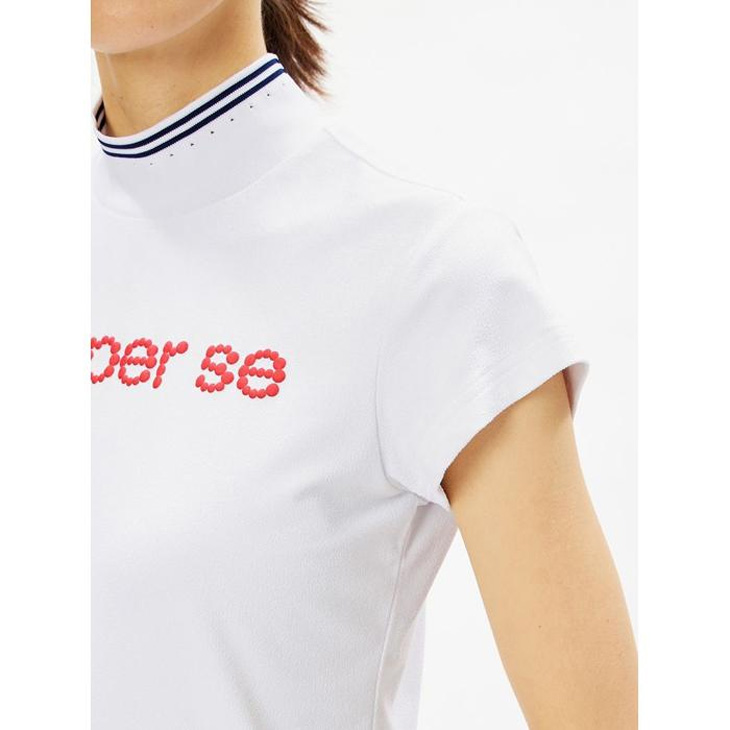 and per se（アンパスィ） 半袖 モックネックシャツ レディース ゴルフ