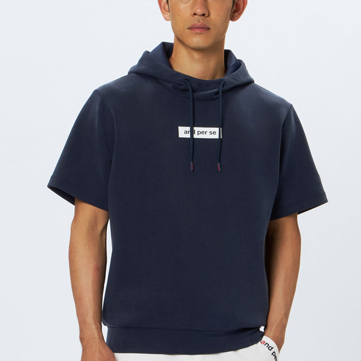 ◆超美品◆アンパスィ　and per se メンズパーカー　M ネイビー amf2514a1_02.jpg