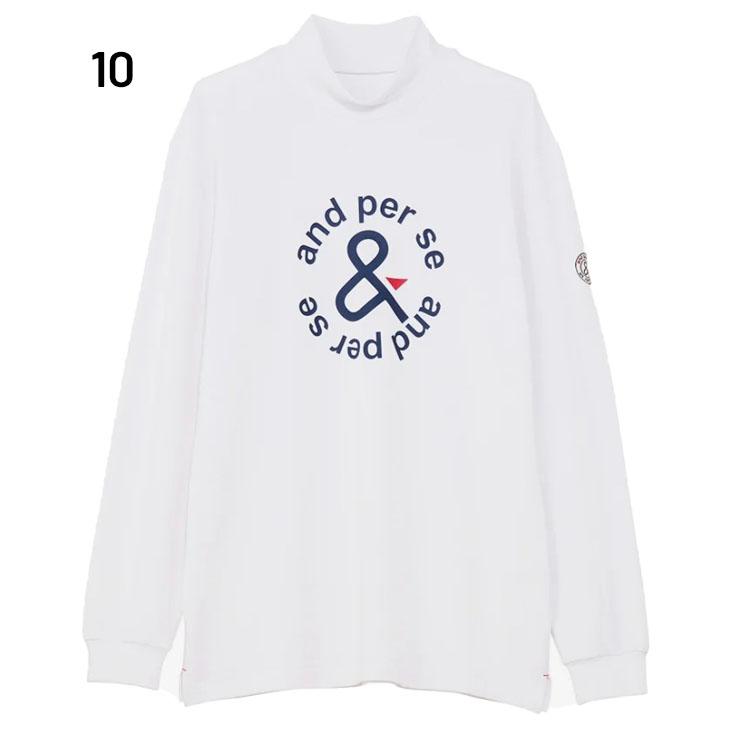 and per se（アンパスィ） ハイネックシャツ メンズ ゴルフウェア