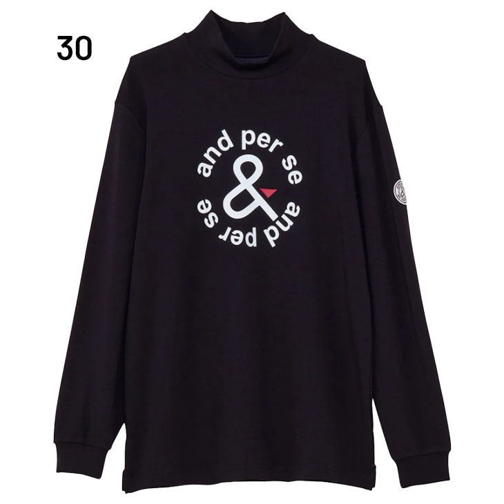 and per se（アンパスィ） ハイネックシャツ メンズ ゴルフウェア