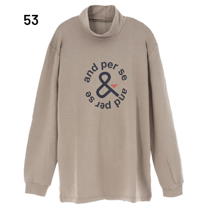 and per se（アンパスィ） ハイネックシャツ メンズ ゴルフウェア