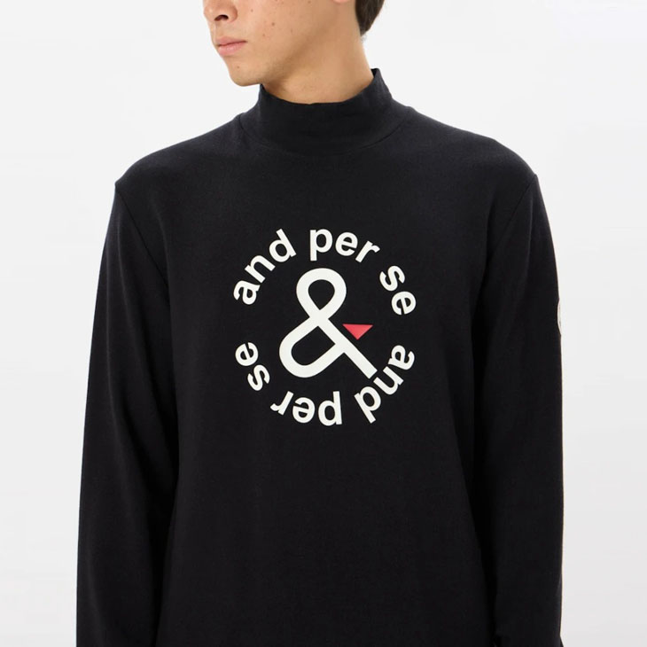 and per se（アンパスィ） ハイネックシャツ メンズ ゴルフウェア