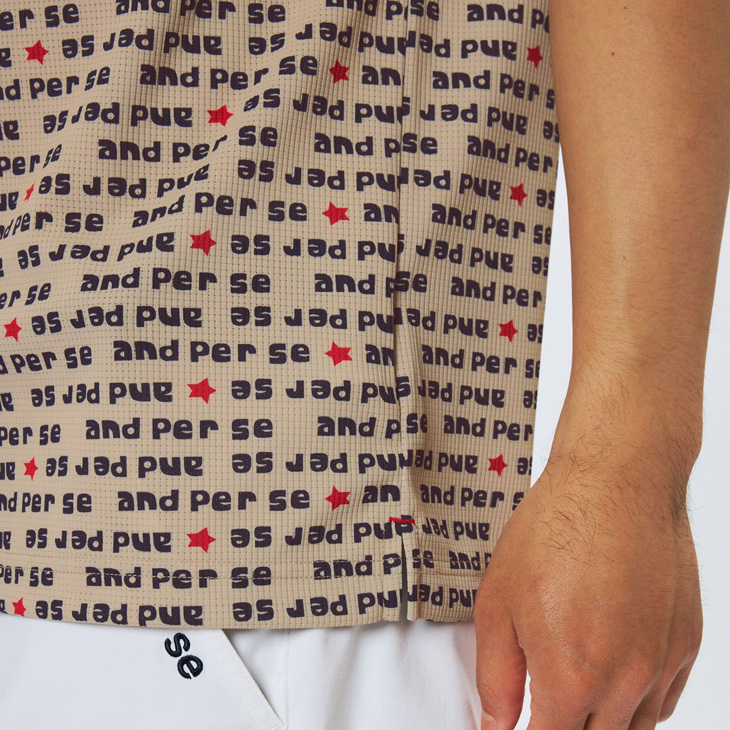 アンパスィ 半袖シャツ 衿つき メンズ ゴルフウェア and per se GOLF