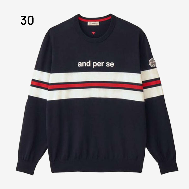 and per se（アンパスィ） セーター 長袖 メンズ ゴルフウェア