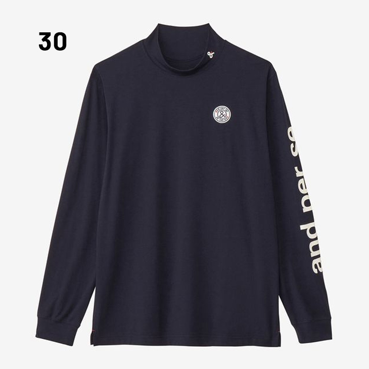 and per se アンパスィ 長袖 ハイネックシャツ メンズ ゴルフ