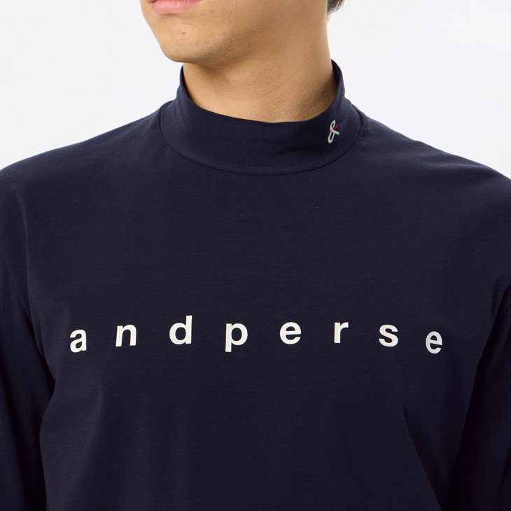 AND PER SE アンパスィ 2022年モデル ハイネック 半袖Tシャツ