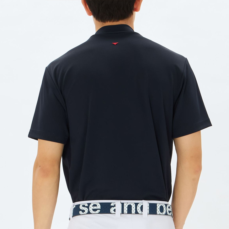 専用！and per se 半袖モックネックシャツ エメラルドグリーン L and per se アンパスィ 半袖モックネックシャツ エメラルド