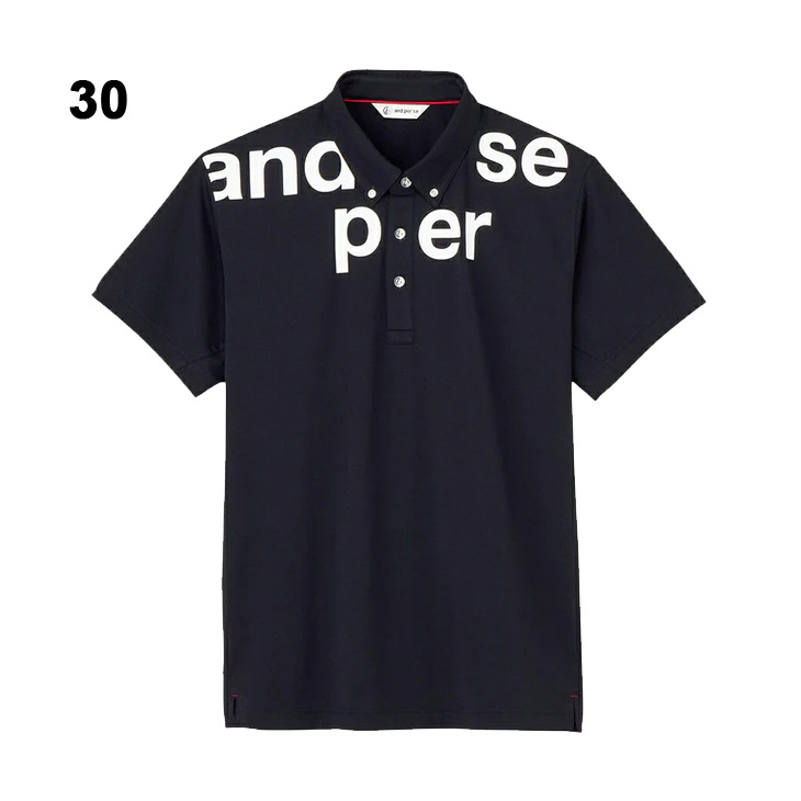 and per se（アンパスィ） 半袖 ポロシャツ メンズ ゴルフウェア and