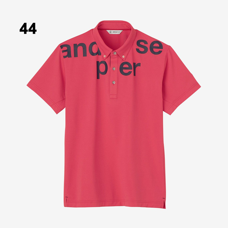 and per se（アンパスィ） 半袖 ポロシャツ メンズ ゴルフウェア and