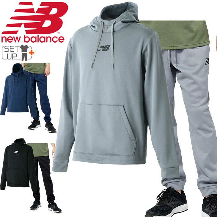 スウェット 上下 メンズ セットアップ/ニューバランス Newbalance 裏起毛 プルオーバーパーカ ロングパンツ/スポーツウェア 上下組  /AMT23024-AMP23022