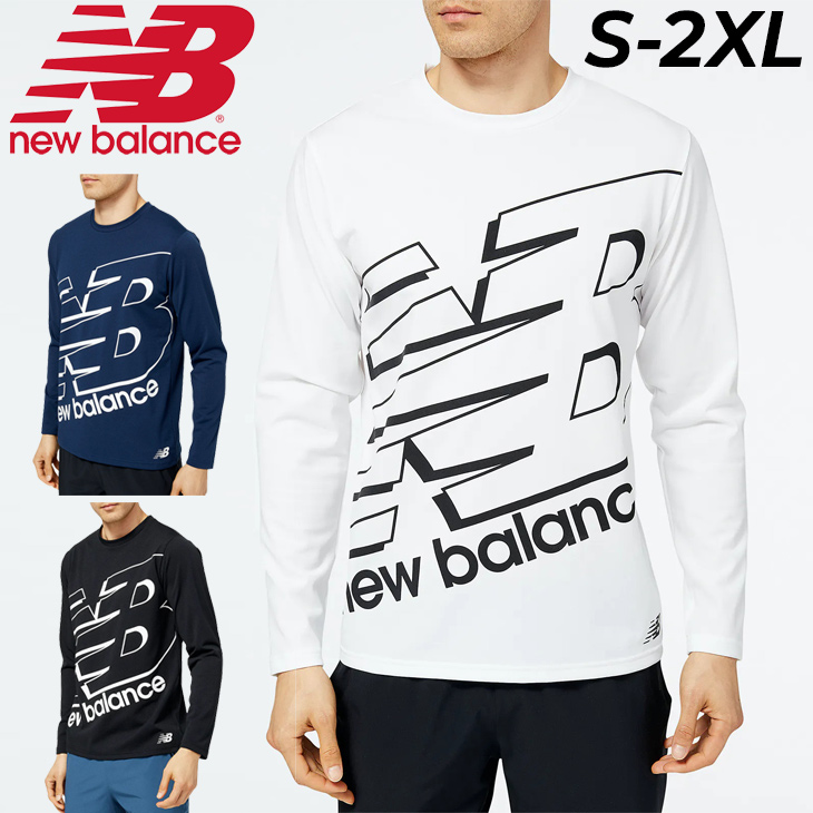 長袖 Tシャツ メンズ ニューバランス Newbalance/スポーツウェア トレーニング ジム フィットネス 運動 男性 ドライ 速乾 トップス  デイリー /AMT23076