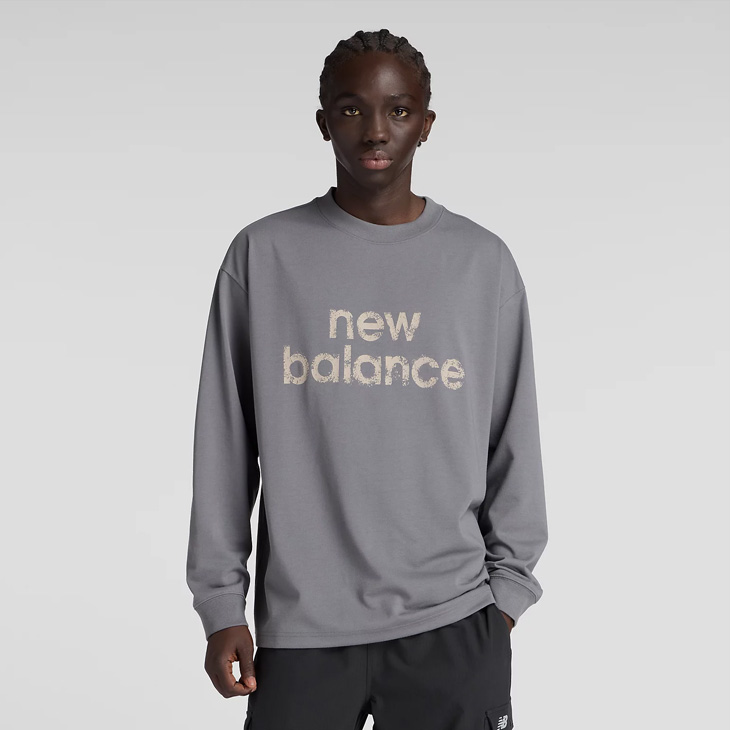 New Balance（ニューバランス） 長袖 Tシャツ メンズ ロゴプリントT