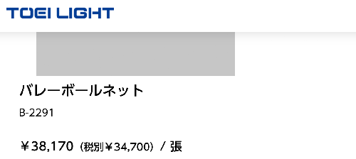 6人制バレーボールネット 検定A級 トーエイライト TOEI LIGHT 上部帆布