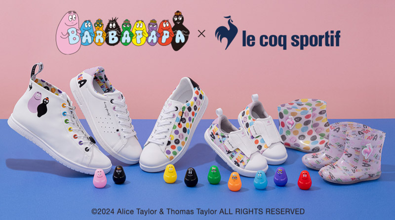 le coq sportif ルコック キッズ スニーカー バーバパパコラボ le coq sportif ルコック キッズ スニーカー バーバパパコラボ