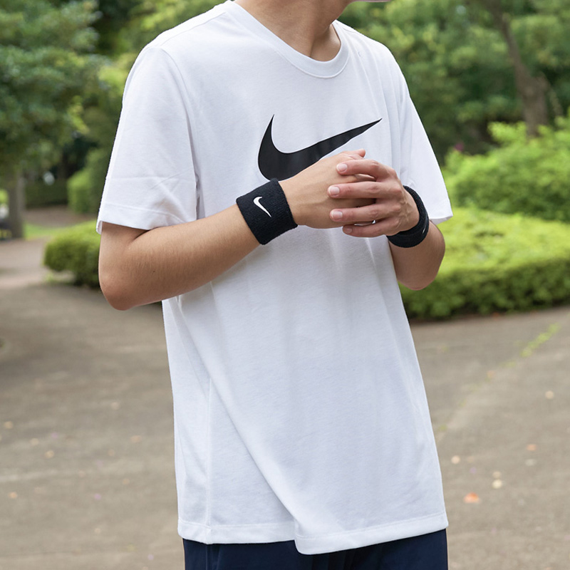 NIKE ナイキ リストバンド スウッシュ 2個セット 両腕 汗どめ 黒
