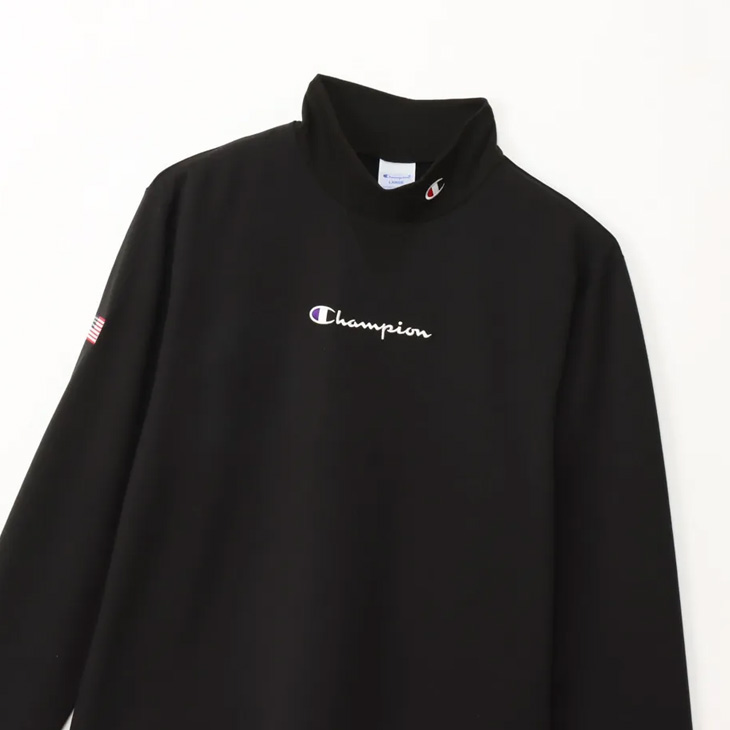 Champion（チャンピオン） モックネックシャツ 長袖 メンズ ゴルフ