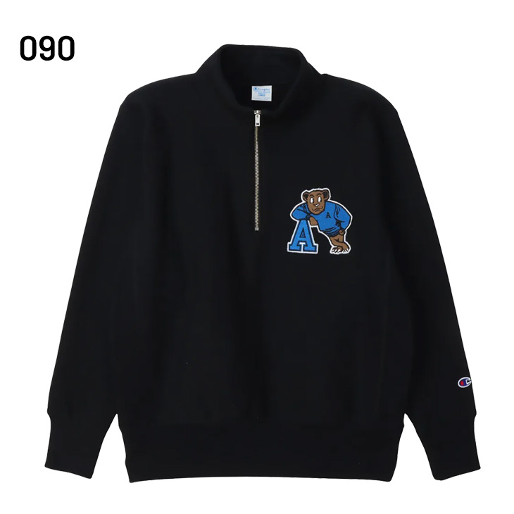 チャンピオン スウェットシャツ 裏起毛 メンズ Champion リバースウィーブ 長袖 ハーフジップ 保温 秋冬用 スエット カレッジ風 アメカジ メンズウェア トップス ウエア 服 ブランド アパレル メンズファッション/C3-C023 Champion（チャンピオン） スウェットシャツ 裏起毛 メンズ リバース