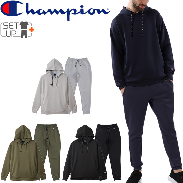 スウェット 上下セットメンズ/チャンピオン Champion テックウィーブ 3LS プルオーバーパンツ パンツ 上下組/スエット 軽量 トレーニング  /C3-US107-C3-US207 :C3-US107-C3-US207:APWORLD - 通販 - Yahoo!ショッピング