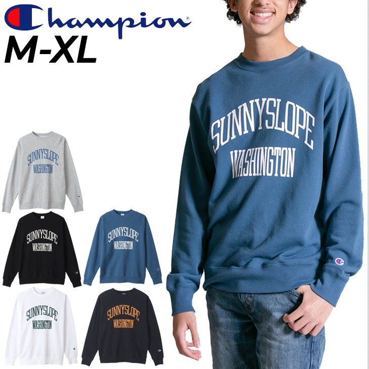 Champion カジュアルウェア 長袖 スウェット トレーナー C3-U029 Champion チャンピオン リバースウィーブ 切替 スウェット