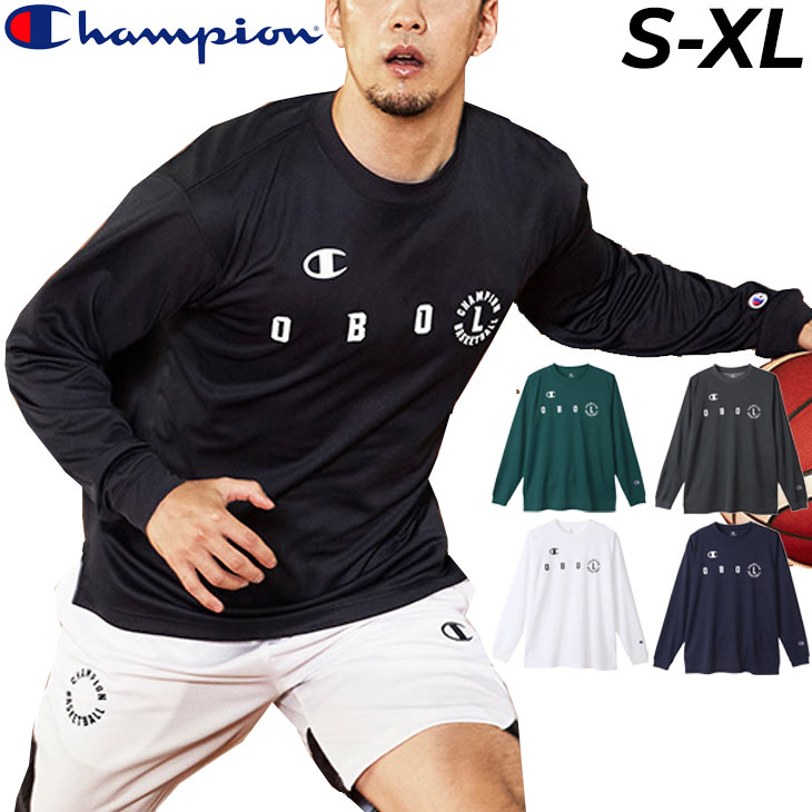 長袖 Tシャツ メンズ チャンピオン Champion E-MOTION/バスケットボール スポーツウェア トレーニング 男性 クルーネック 吸汗速乾  抗菌防臭 練習着 /C3-WB414 :C3-WB414:APWORLD - 通販 - Yahoo!ショッピング