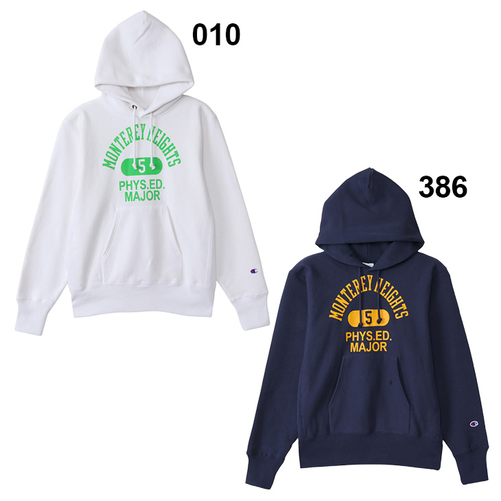 チャンピオン メンズ パーカー 長袖 裏起毛 Champion REVERSE WEAVE 青単タグ プルオーバー パーカ フーディ プリント 保温 アメカジ カレッジ風 C3-Y112 c3-y112_02.jpg