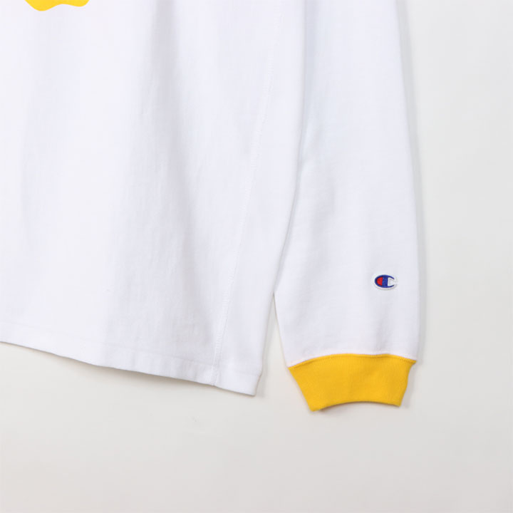 ビンテージ70's○ChampionタタキタグフットボールTシャツ黄size
