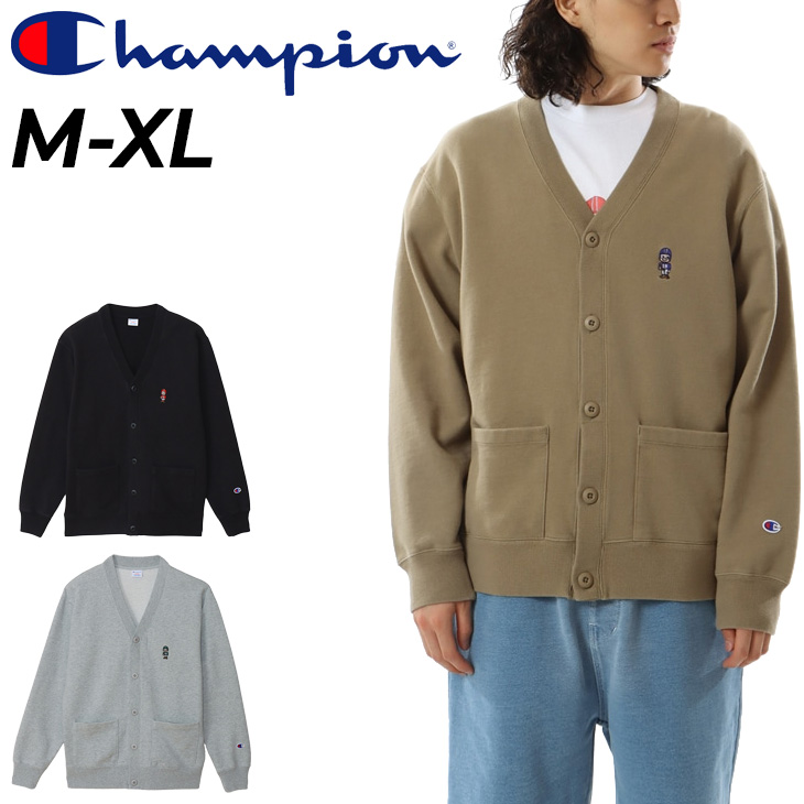 チャンピオン カーディガン スウェット メンズ Champion Vネック ワン